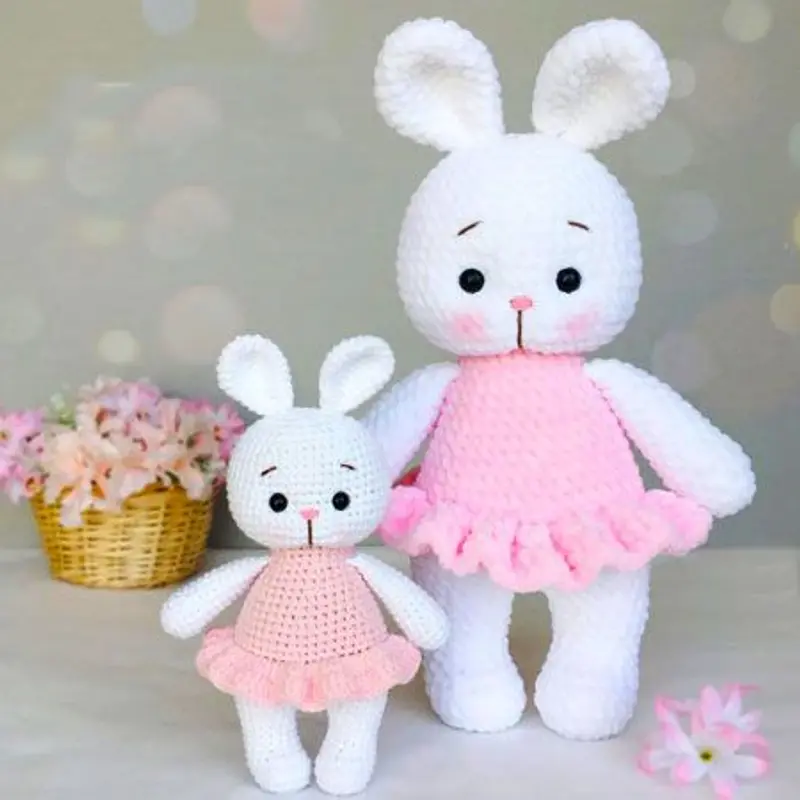 Crochet Bunny in a Dress PDF Amigurumi