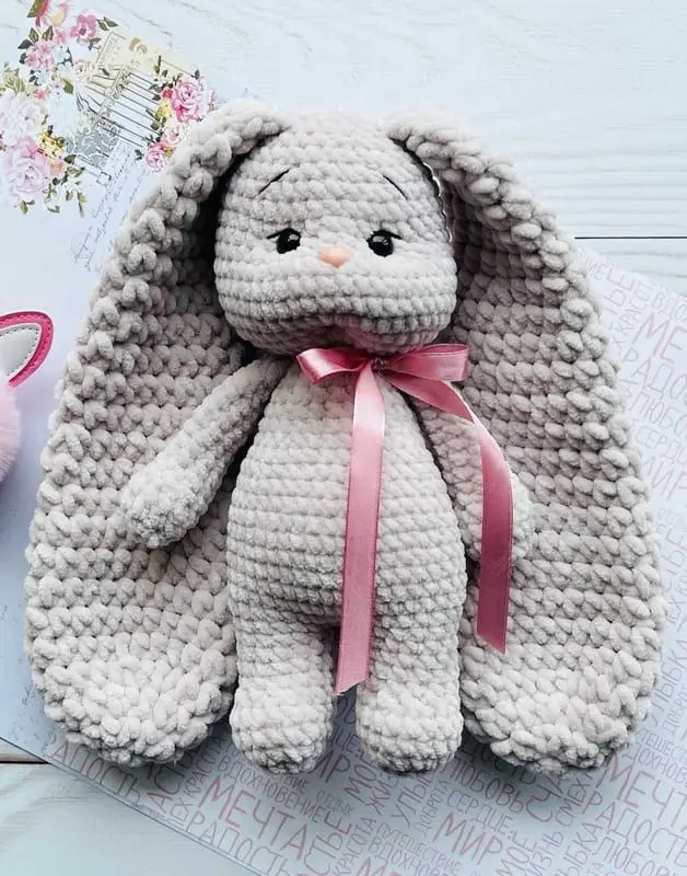 Plush Crochet Velvet Bunny PDF Amigurumi